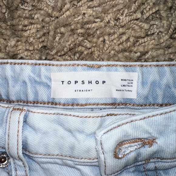 Lightwash Topshop Straight Fit Jean - Picture 2 of 5
